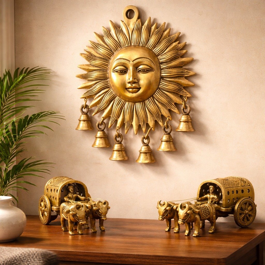 Brass Ganesh Idol - 3 inch